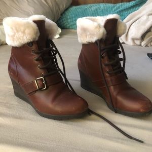 Ugg Janney Waterproof Thinsulate Wedge Bootie